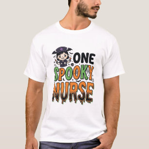 Camiseta Enfermeira Assustadora Desenho de Gravura Vintage