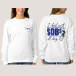 Camiseta Enfermeira Azul Funny 2 lado Tipografia Oxygen SOB<br><div class="desc">Apresentando a Enfermeira Engraçada "Eu lido com SOBs o dia todo" Camisa de Dois Lados! Este vestuário único combina humor com funcionalidade, apresentando uma design espirituosa de um estetoscópio e enfermeira de um lado e uma declaração ousada do outro. Ideal para Apreciação de Enfermeira, Graduação de Enfermeira, ou presentes de...</div>