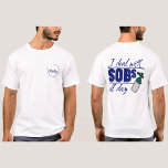 Camiseta Enfermeira Azul Funny 2 lado Tipografia Oxygen SOB<br><div class="desc">Apresentando a Enfermeira Engraçada "Eu lido com SOBs o dia todo" Camisa de Dois Lados! Este vestuário único combina humor com funcionalidade, apresentando uma design espirituosa de um estetoscópio e enfermeira de um lado e uma declaração ousada do outro. Ideal para Apreciação de Enfermeira, Graduação de Enfermeira, ou presentes de...</div>