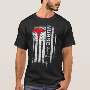 Camiseta Enfermeira Bandeira Americana Er Pacu L&d Picu Reg