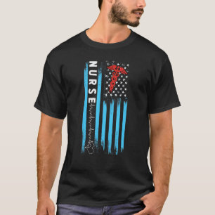 Camiseta Enfermeira Batimento Cardíaco Medicina Hospital Mé