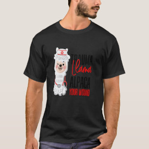 Camiseta Enfermeira Bonita Paramédica Emt Alpaca Seu Traum