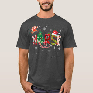 Camiseta Enfermeira Bonita Stethoscope Árvores de Natal De