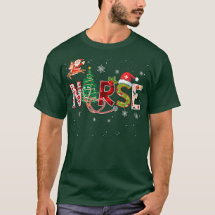 Camiseta Enfermeira Bonita Stethoscope Árvores de Natal De
