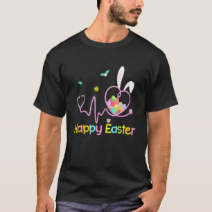Camiseta Enfermeira Bunny Stethoscope Ovos de Felz pascoa C