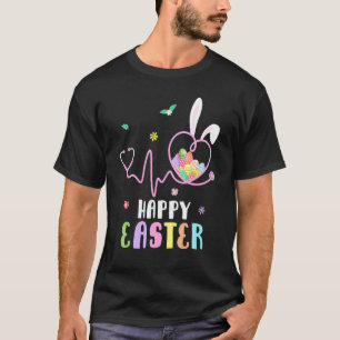 Camiseta Enfermeira Bunny Stethoscope Ovos de Felz pascoa C
