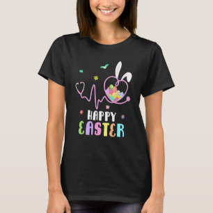 Camiseta Enfermeira Bunny Stethoscope Ovos de Felz pascoa C