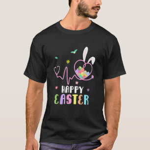 Camiseta Enfermeira Bunny Stethoscope Ovos de Felz pascoa C
