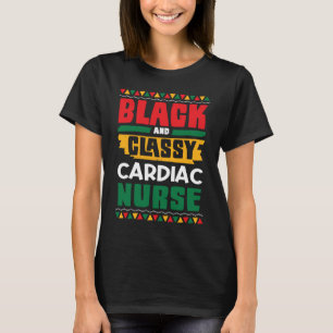 Camiseta Enfermeira Cardíaca Afro-Americana