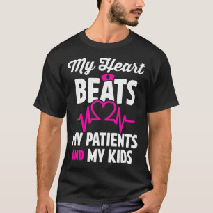 Camiseta Enfermeira Cardíaca Mãe Cardiologia Meu Coração Ba