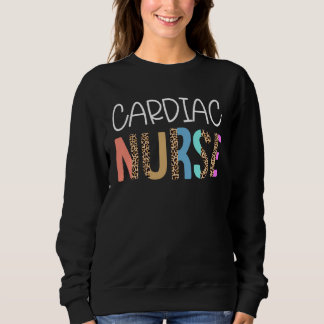 Camiseta Enfermeira Cardíaca Padrão de Impressão Leopardo G