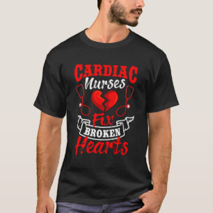 Camiseta Enfermeira Cardíaca Rn Cardiologista Fix Broke