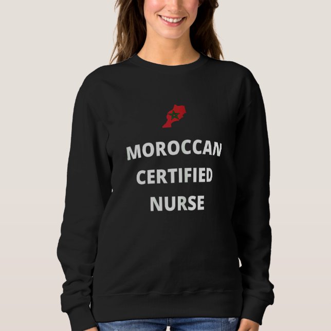 Camiseta Enfermeira certificada marroquina (Frente)