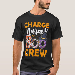 Camiseta Enfermeira Chefe Boo Tripulação Fantasma Assustado