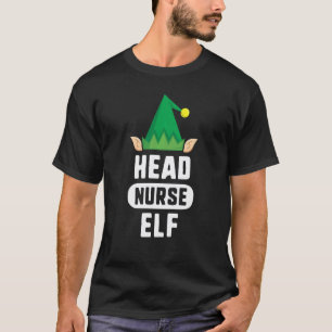 Camiseta Enfermeira Chefe Elfo Registrada Rn Família Corres