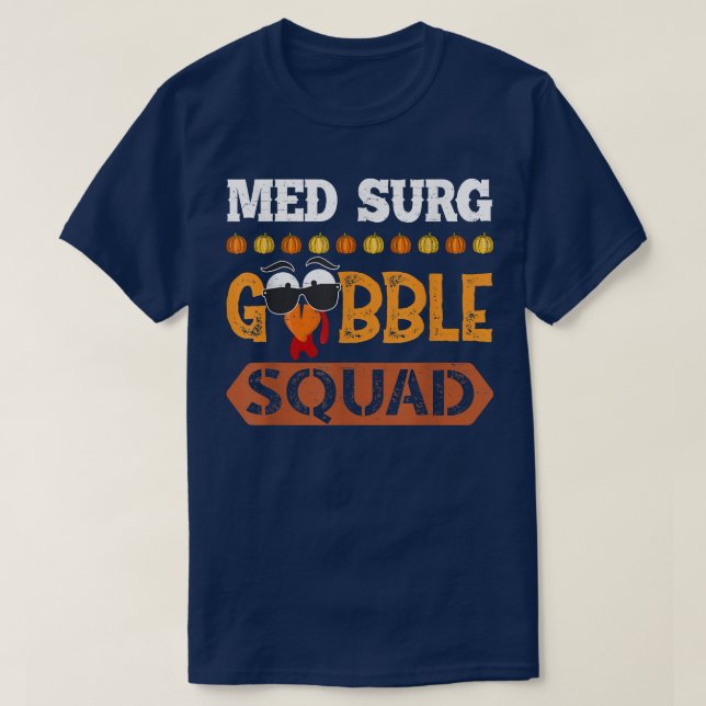 Camiseta Enfermeira Cirúrgica Médica do Esquadrão Med Surg  (Frente do Design)