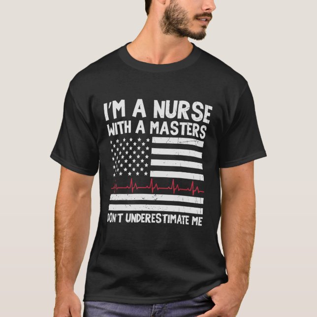 Camiseta Enfermeira Citação com Mestre Enfermeiro Médico da (Frente)