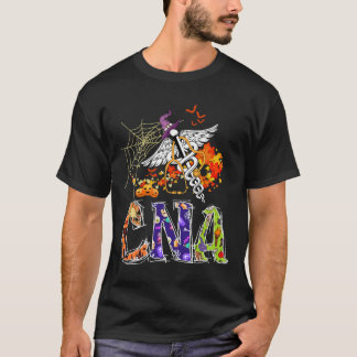 Camiseta Enfermeira CNA Enfermeira Halloween Auxiliar de En