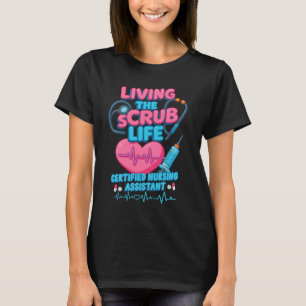 Camiseta Enfermeira Cna Vivendo em Enfermagem Certificada d