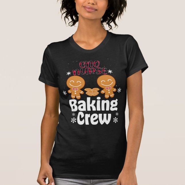 Camiseta Enfermeira CNO Baking Crew no Natal (Frente)