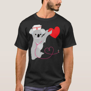 Camiseta Enfermeira Coala Urso Eucalipto Austrália Médico N