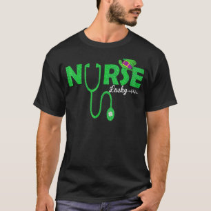 Camiseta Enfermeira com batimentos cardíacos no Stetoscope
