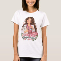 Camiseta Enfermeira Com Cuidado e Coração