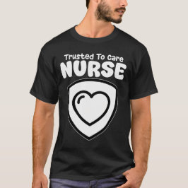 CAMISETA ENFERMEIRA - CONFIADA PARA CUIDAR