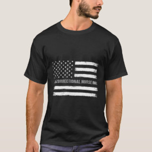 Camiseta Enfermeira Corretiva Americana de Serviço de Saúde