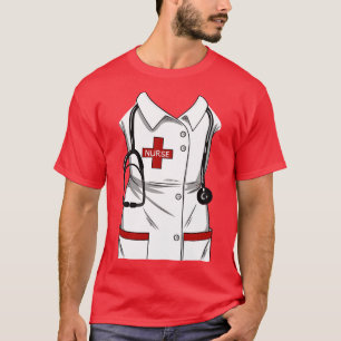 Camiseta Enfermeira Costume Funny RN Figurinos LPN