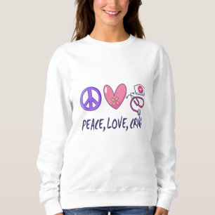 Camiseta Enfermeira CRNA Paz Amor