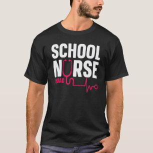 Camiseta Enfermeira Cuidados De Saúde Enfermeira Escolar Eq