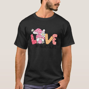 Camiseta Enfermeira Cute Gnome Bunny Love Day Christians