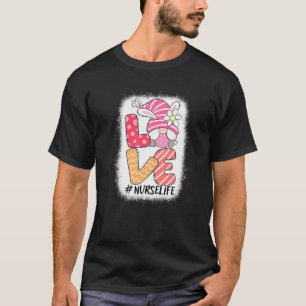 Camiseta Enfermeira Cute Gnome Bunny Love Day Christians