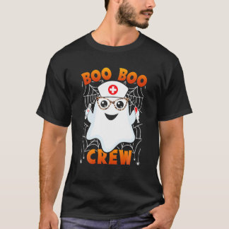 Camiseta Enfermeira da Boo Enfermeira Leopardo Óculos Pregu