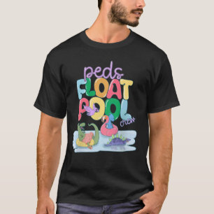 Camiseta Enfermeira da Equipe de Flutuação Pediátrica Dinos