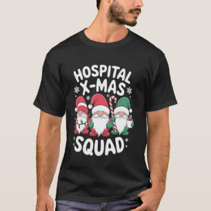 Camiseta Enfermeira da Equipe de Natal do Hospital Enfermei
