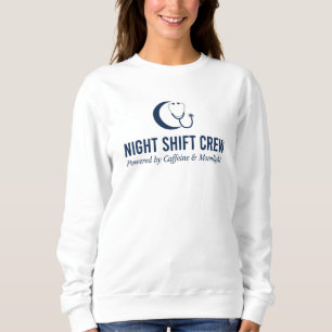 Camiseta Enfermeira da Equipe do Turno Noturno Estetoscópio
