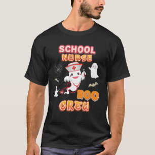 Camiseta Enfermeira da escola Boo Crew Halloween Bruxo Brux
