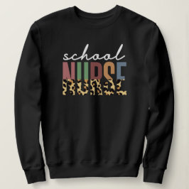 Camiseta Enfermeira da escola cheetah Enfermeira dons