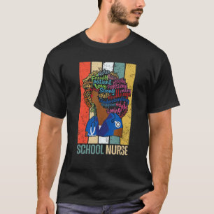 Camiseta Enfermeira da Escola de Melanina Africana Melanina