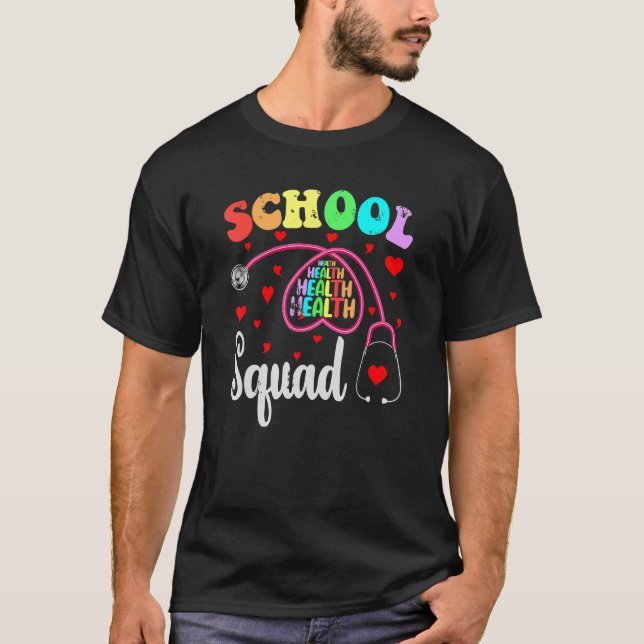 Camiseta Enfermeira da escola primária de volta à escola (Frente)