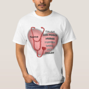 Camiseta Enfermeira da Força Aérea Vermelha Enfermeira de e