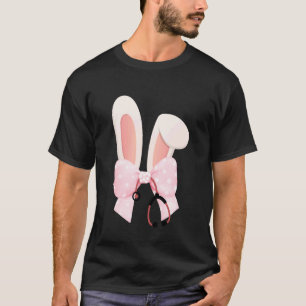 Camiseta Enfermeira da Páscoa com orelhas de coelho da Pásc