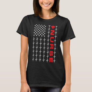Camiseta Enfermeira da sala de emergência com sinalizador d