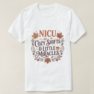 Camiseta Enfermeira da UTI Neonatal Aconchegante do Outono
