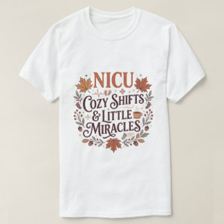 Camiseta Enfermeira da UTI Neonatal Aconchegante do Outono 