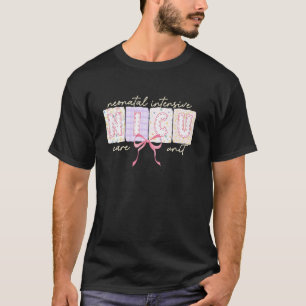 Camiseta Enfermeira da UTI Neonatal com Laço Fofo e Sedutor