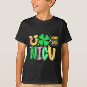 Camiseta Enfermeira da UTIN Dia de São Patrício Cuidados In