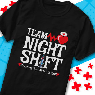 Camiseta Enfermeira das 7:05 da Equipe Turnos Noturnos Apre